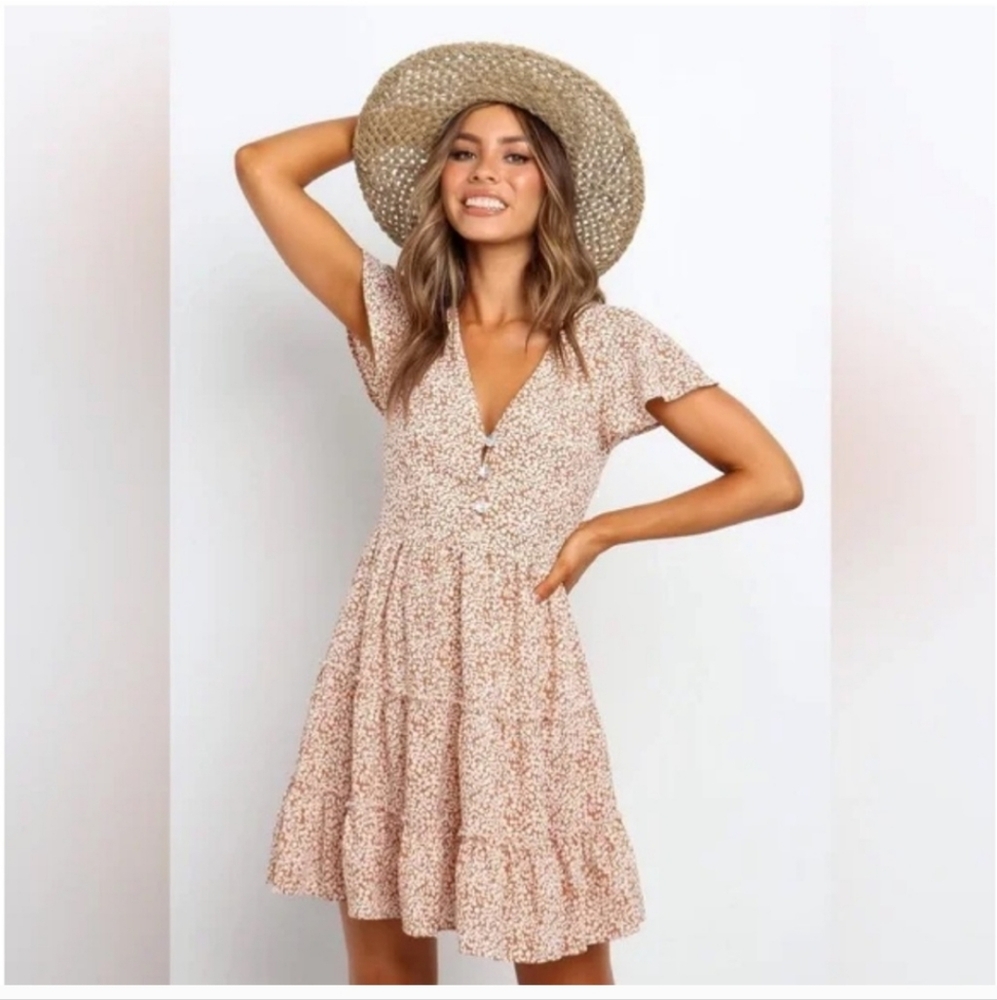 Petal + Pup floral dancer mini sun dress